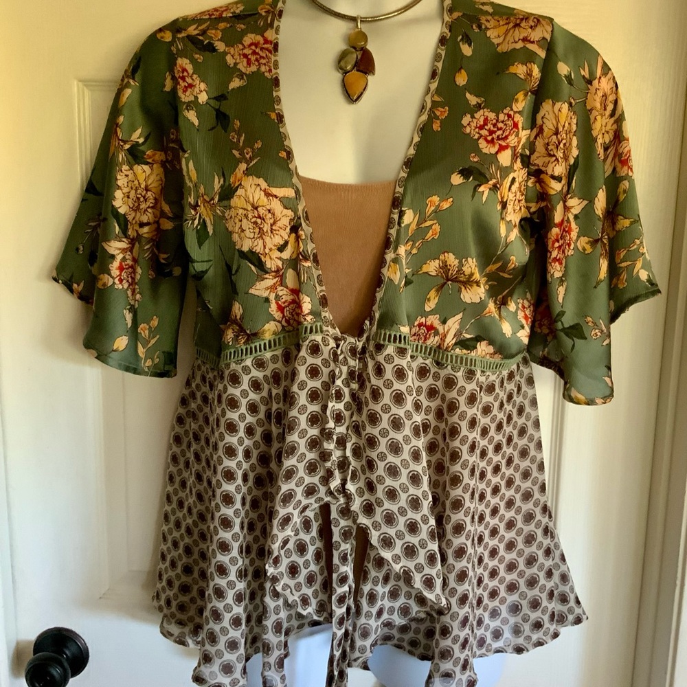 KORI AMERICA….Boho Top